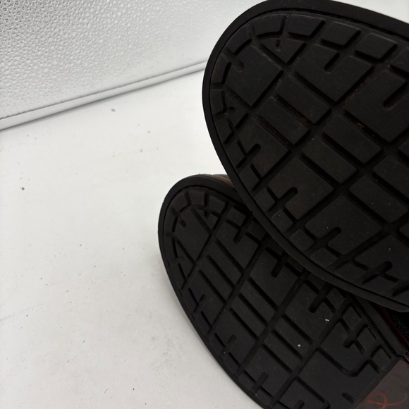 RARE UGG Australia Jarrett Leather Boots Men’s 10 Black Elastic Lace Up Moc Toe - Picture 5 of 15